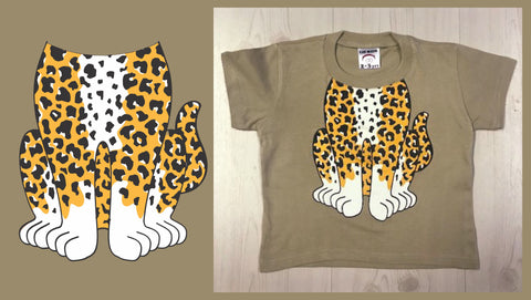 Leopard Neck Kids T-shirt